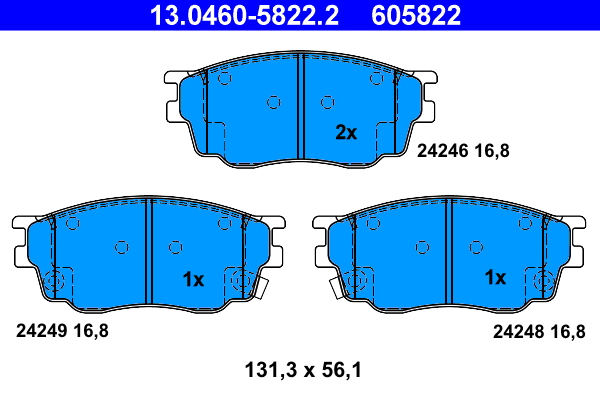 Remblokset ATE 13.0460-5822.2