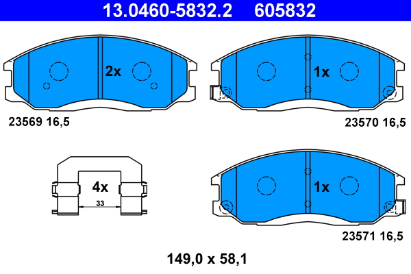 Remblokset ATE 13.0460-5832.2