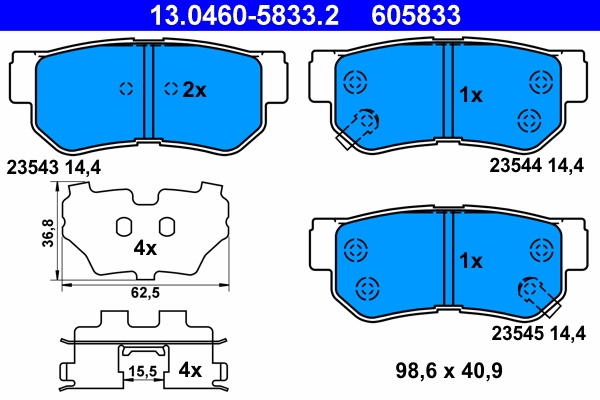 Remblokset ATE 13.0460-5833.2