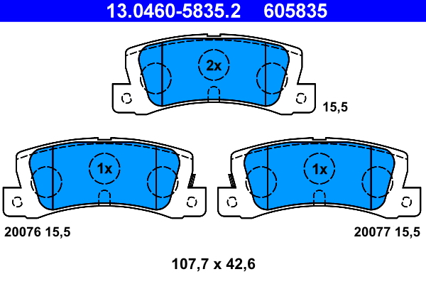 Remblokset ATE 13.0460-5835.2