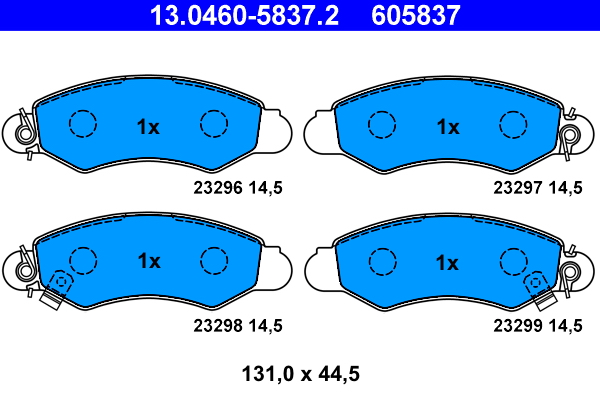 Remblokset ATE 13.0460-5837.2