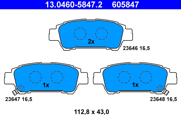 Remblokset ATE 13.0460-5847.2