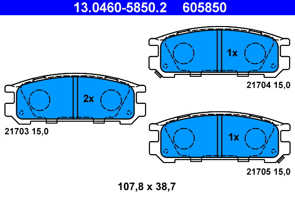 Remblokset ATE 13.0460-5850.2