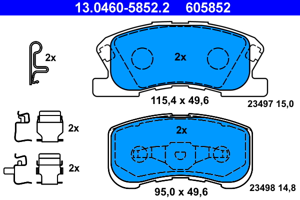 Remblokset ATE 13.0460-5852.2