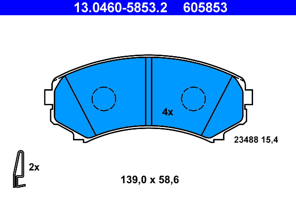 Remblokset ATE 13.0460-5853.2