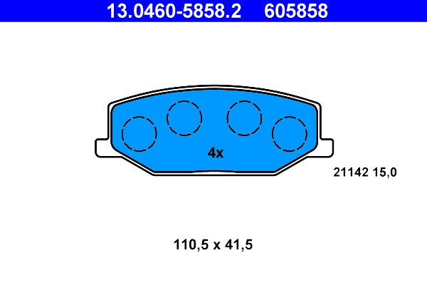 Remblokset ATE 13.0460-5858.2