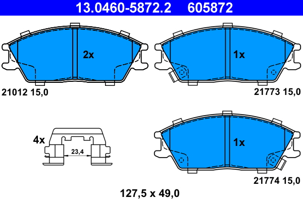 Remblokset ATE 13.0460-5872.2