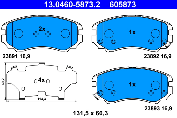 Remblokset ATE 13.0460-5873.2