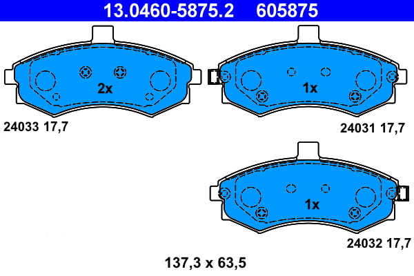 Remblokset ATE 13.0460-5875.2