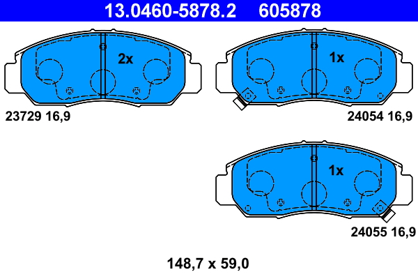 Remblokset ATE 13.0460-5878.2