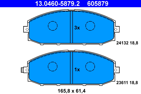 Remblokset ATE 13.0460-5879.2