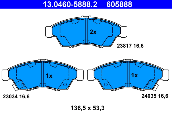 Remblokset ATE 13.0460-5888.2