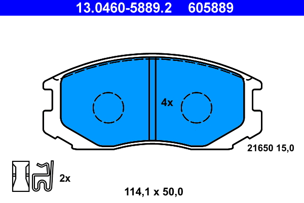 Remblokset ATE 13.0460-5889.2