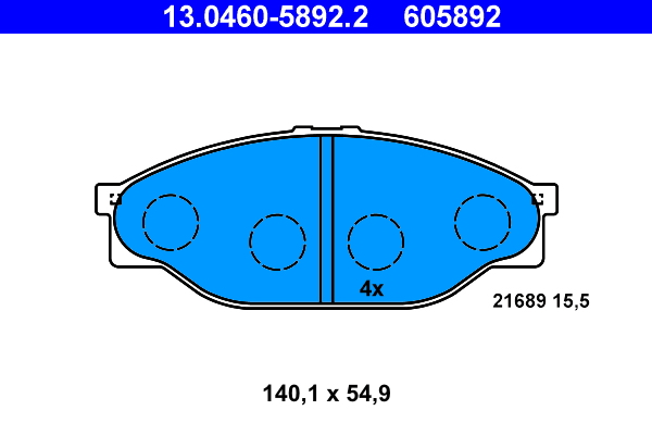 Remblokset ATE 13.0460-5892.2