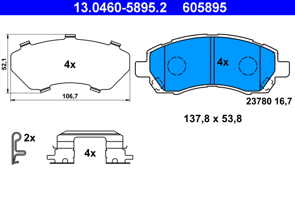 Remblokset ATE 13.0460-5895.2