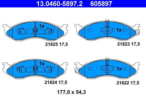 Remblokset ATE 13.0460-5897.2