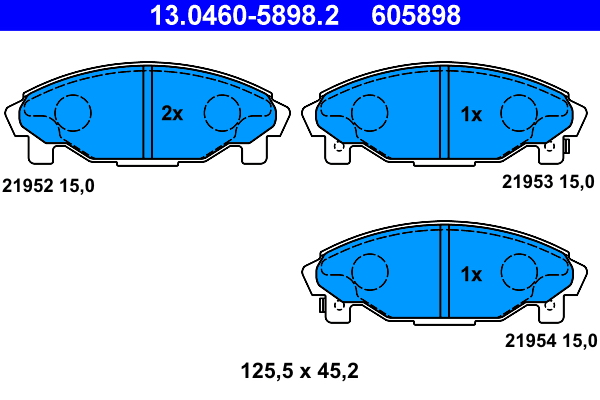 Remblokset ATE 13.0460-5898.2