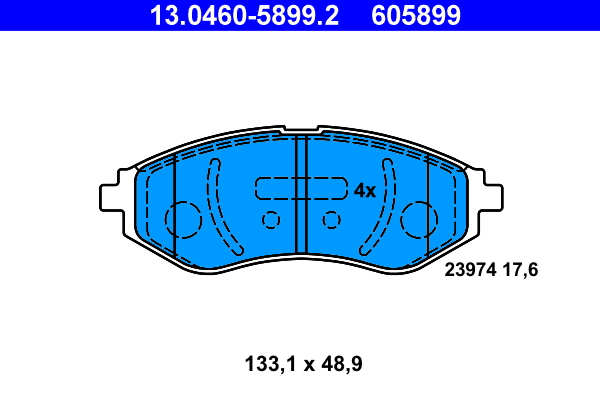 Remblokset ATE 13.0460-5899.2