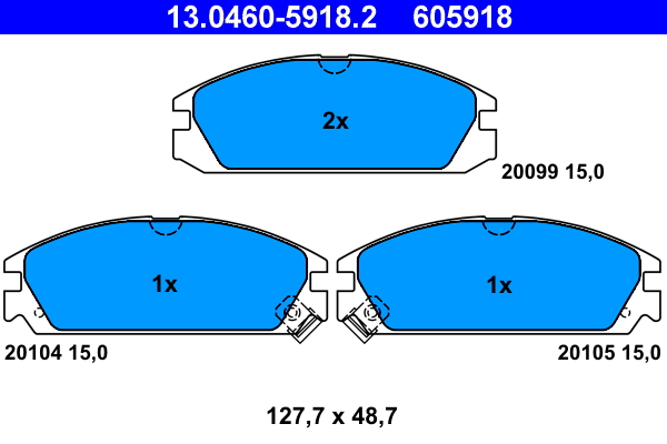 Remblokset ATE 13.0460-5918.2