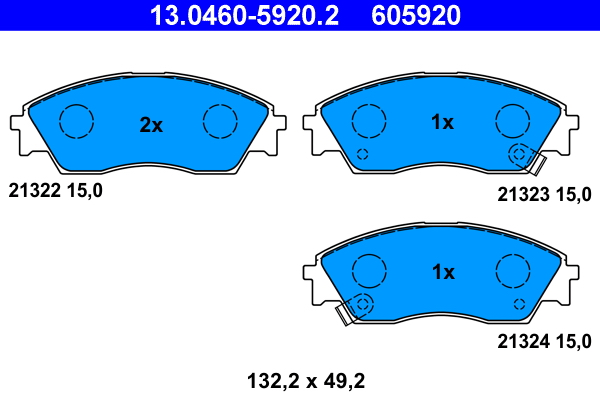 Remblokset ATE 13.0460-5920.2