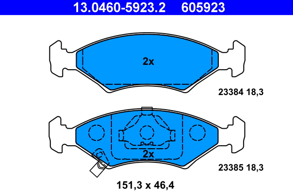 Remblokset ATE 13.0460-5923.2