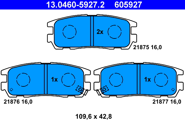 Remblokset ATE 13.0460-5927.2