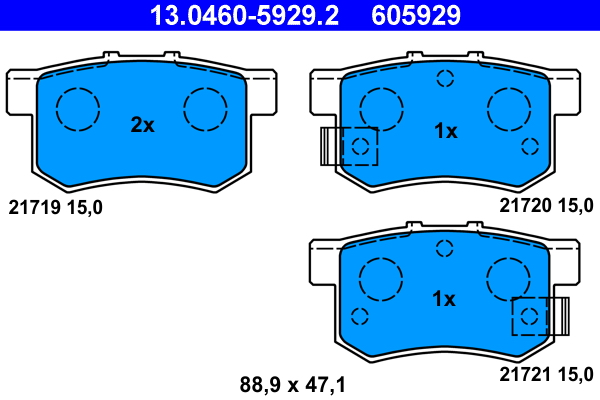 Remblokset ATE 13.0460-5929.2