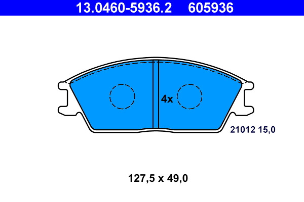 Remblokset ATE 13.0460-5936.2