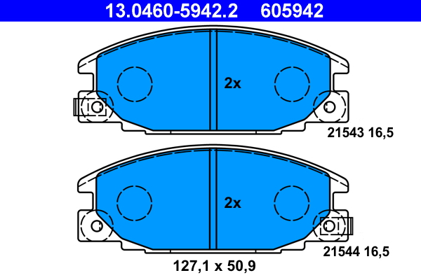 Remblokset ATE 13.0460-5942.2