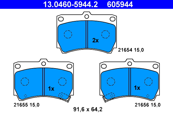 Remblokset ATE 13.0460-5944.2