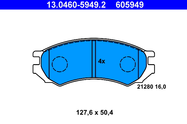 Remblokset ATE 13.0460-5949.2