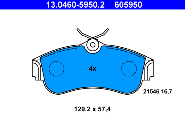 Remblokset ATE 13.0460-5950.2