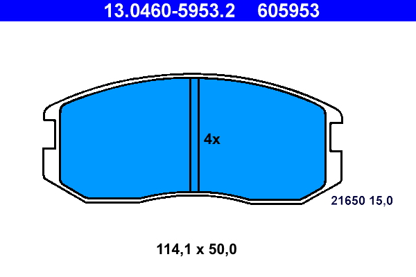 Remblokset ATE 13.0460-5953.2