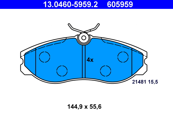 Remblokset ATE 13.0460-5959.2