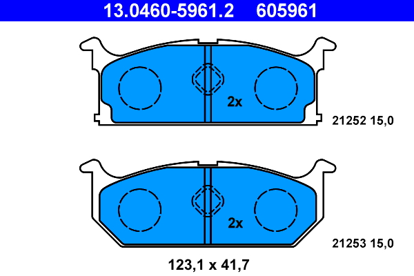 Remblokset ATE 13.0460-5961.2