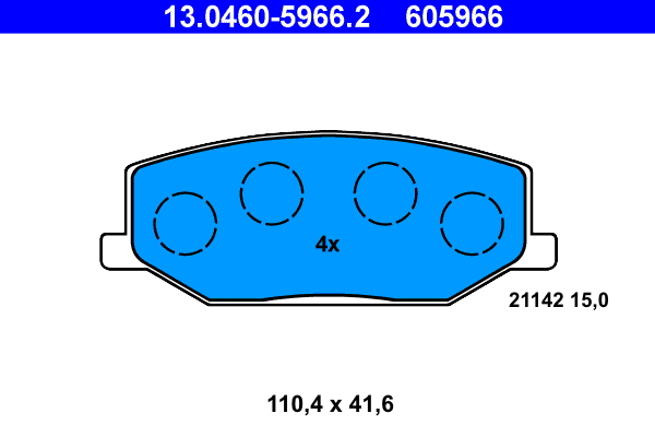 Remblokset ATE 13.0460-5966.2