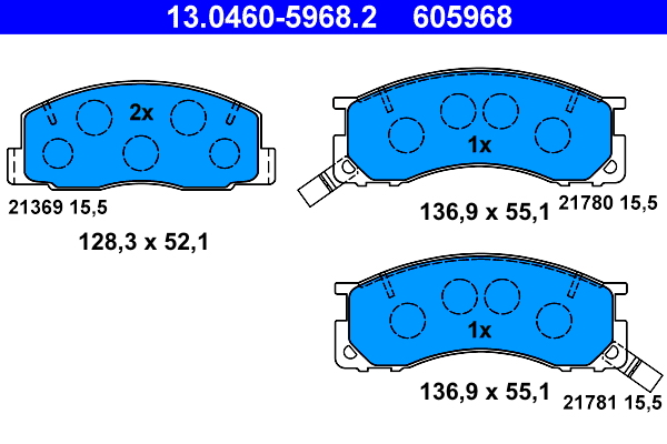 Remblokset ATE 13.0460-5968.2