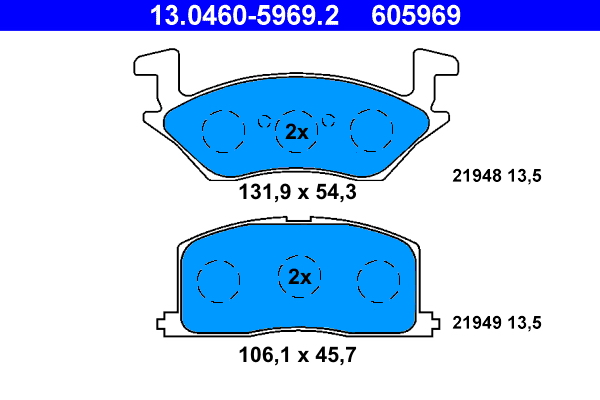 Remblokset ATE 13.0460-5969.2