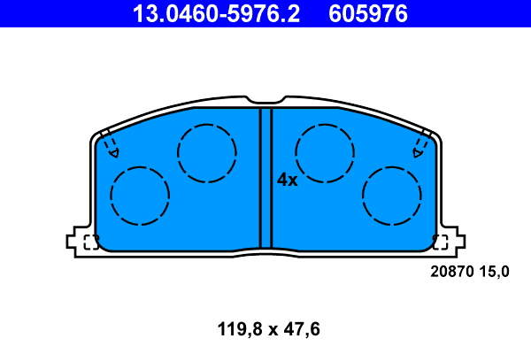 Remblokset ATE 13.0460-5976.2