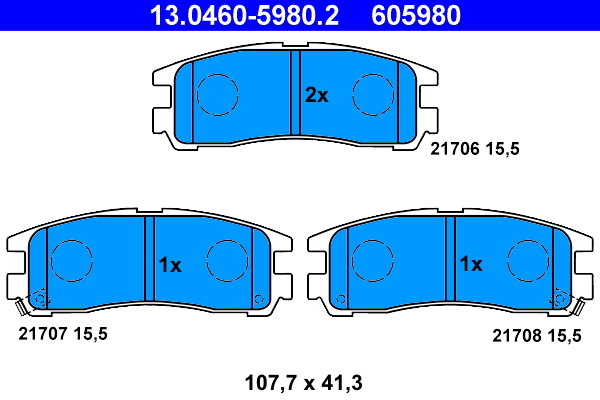 Remblokset ATE 13.0460-5980.2