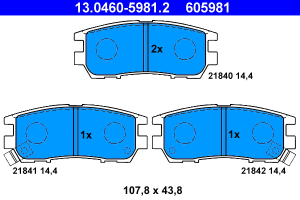 Remblokset ATE 13.0460-5981.2