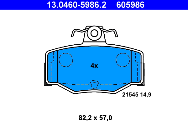 Remblokset ATE 13.0460-5986.2