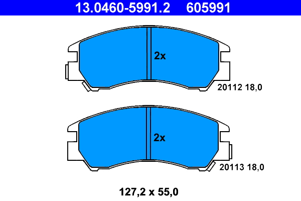 Remblokset ATE 13.0460-5991.2