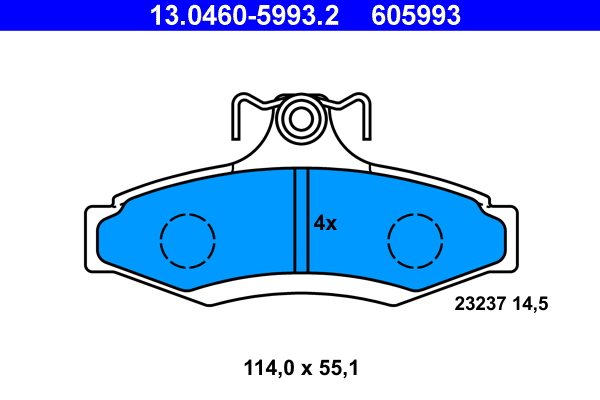 Remblokset ATE 13.0460-5993.2