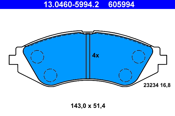 Remblokset ATE 13.0460-5994.2