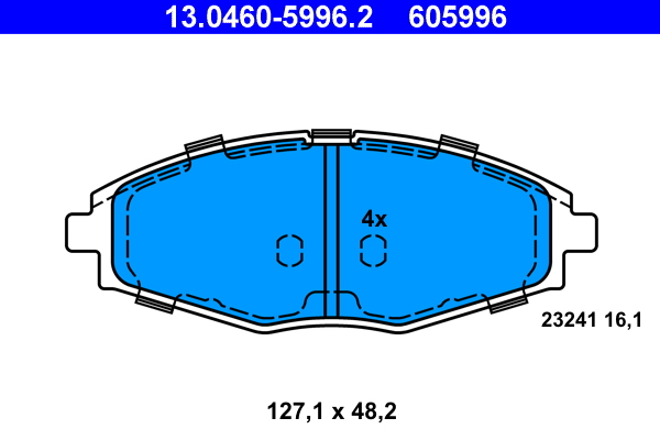 Remblokset ATE 13.0460-5996.2