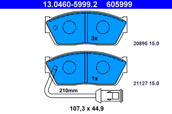 Remblokset ATE 13.0460-5999.2