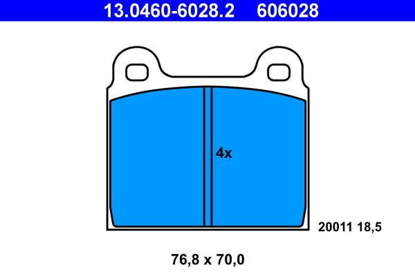 Remblokset ATE 13.0460-6028.2