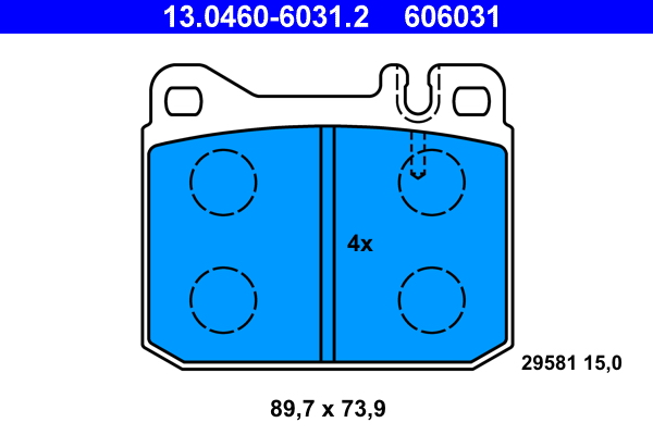 Remblokset ATE 13.0460-6031.2