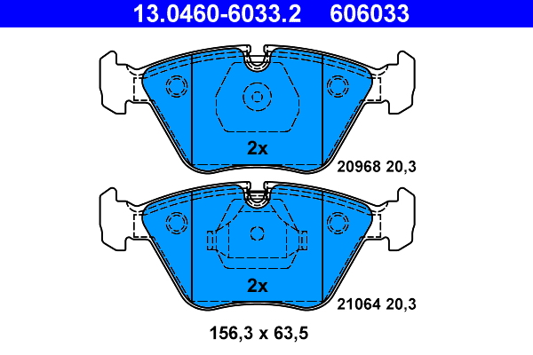 Remblokset ATE 13.0460-6033.2